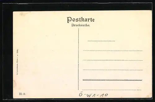 AK Wien, Kärntnerstrasse mit Geschäften und Brunnen, Stefansthurm