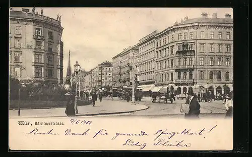 AK Wien, Blick in die Kärntnerstrasse