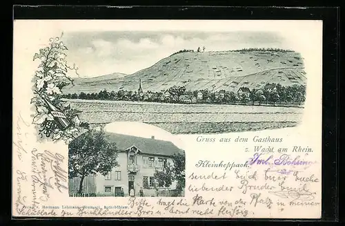 AK Kleinheppach, Gasthaus zur Wacht am Rhein, Gesamtansicht