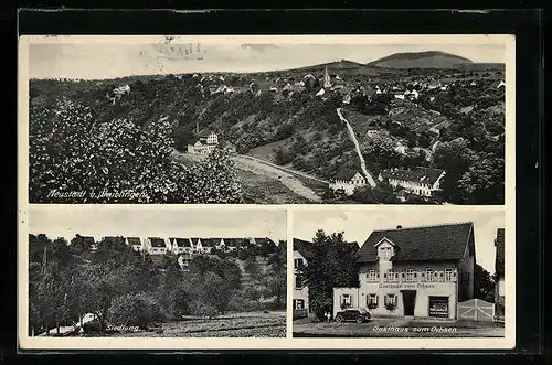 AK Neustadt b.. Waiblingen, Gasthaus zum Ochsen, Siedlung, Teilansicht