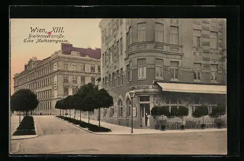 AK Wien, Breitenseerstrasse, Ecke Muthsamgasse