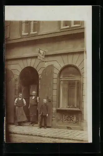 AK Wien, Schuhmacher Wilhelm Knorr, Franzensgasse 26