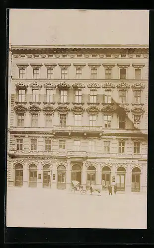 AK Wien, Baumwolle-Händler Eduard E. Schwarz, Rudolfsplatz 12