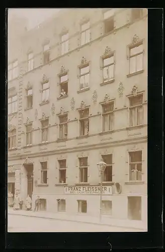 Foto-AK Wien, Geschäft Franz Fleissner, 1. Bräunerstrasse 6