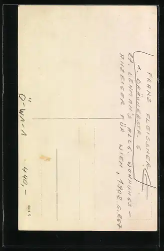 Foto-AK Wien, Geschäft Franz Fleissner, 1. Bräunerstrasse 6