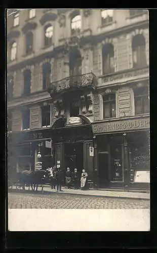 Foto-AK Wien, Spatenbräu-Depot, Führichgasse 10