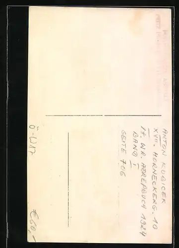 Foto-AK Wien, Fleischselcher Anton Kubicek, Horneckergasse 10