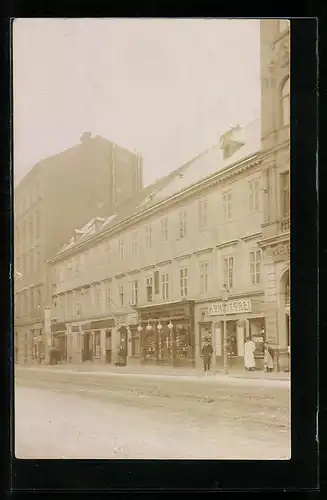 Foto-AK Wien, Optiker Ferdinand Gross u. Sohn, Burggasse 73