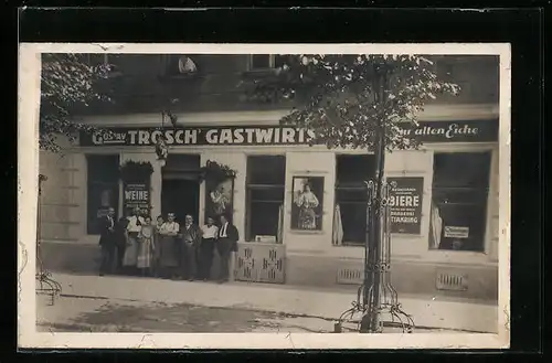 Foto-AK Wien, Gasthaus Gustav Trösch, Ybbsstr. 4