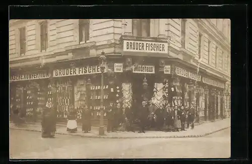 Foto-AK Wien, Modehaus Brüder Fischer, Rueppgasse