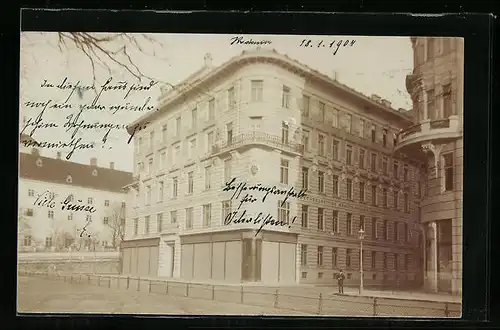 Foto-AK Wien, Wechselseitige Brand-Schaden Versicherungsanstalt, Wollzeile 39