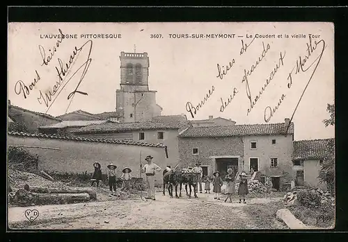 AK Tours-sur-Meymont, Le Coudert et la vieille Tour