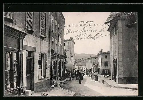 AK Cunlhat, Rue de la Poste