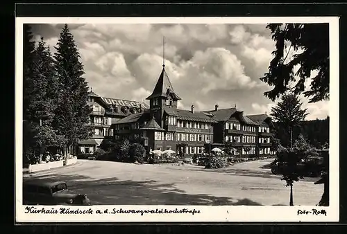 AK Hundseck /Schwarzwald, Ortspartie mit Kurhaus