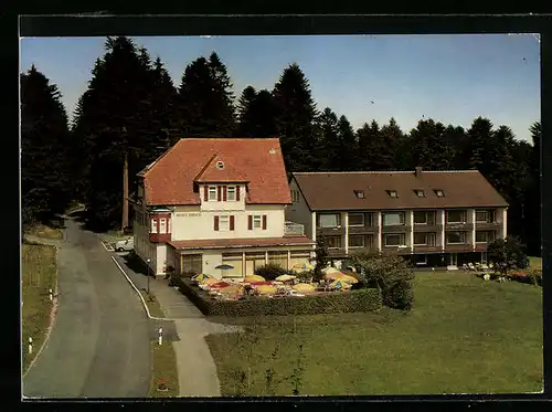 AK Freudenstadt, Strassenpartie mit Hotel Hirsch