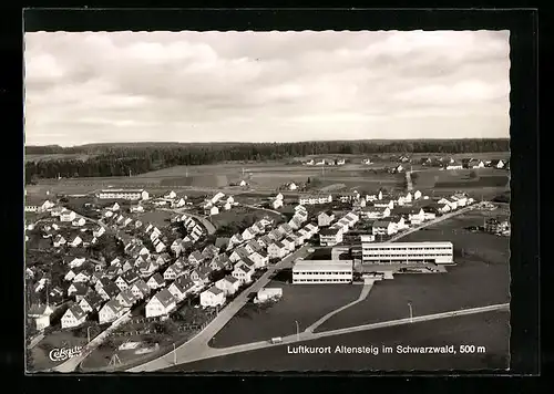 AK Altensteig i. Schwarzwald, Ortsansicht aus der Vogelschau