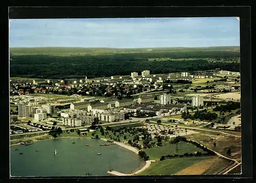 AK Offenburg i. Baden, Fliegeraufnahme der Ortsteile Uffhofen und Albersbösch