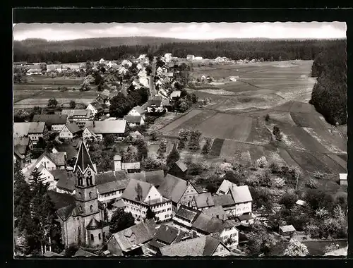 AK Simmersfeld, Fliegeraufnahme des Ortes