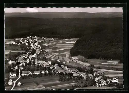 AK Simmersfeld, Fliegeraufnahme des Ortes