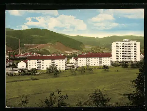 AK Oberkirch im Schwarzwald, Teilansicht mit Hochhaus