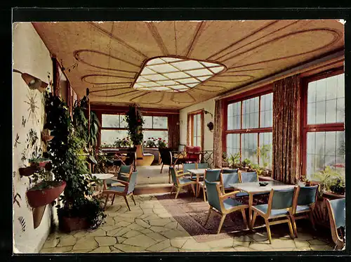 AK Schenkenzell /Schwarzwald, Gasthof Ochsen, Wintergarten