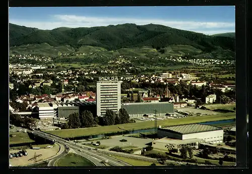 AK Offenburg, Gesamtansicht mit Burda-Verlagshaus