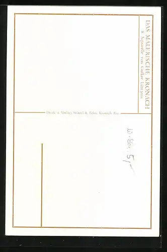 Künstler-AK Kronach, Ehrensäule, Gasthaus