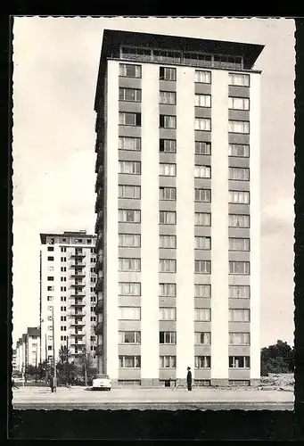 AK Karlsruhe, Wohntürme im Mühlburger Feld