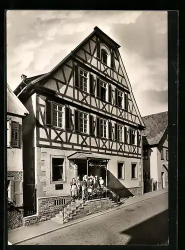 AK Bad Liebenzell /Schwarzwald, Hotel Hirsch, LVA-Heim