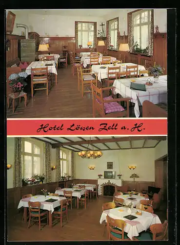 AK Zell a. H. /Schwarzwald, Hotel Löwen, Bes. Fam. Bauer-Prawitt