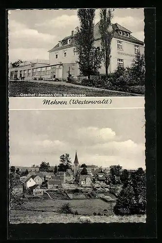 AK Mehren /Westerwald, Gasthof-Pension Haus Brouch Otto Werkhausen