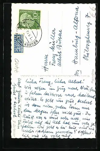 AK Reutlingen /Württ., Strassenpartie mit Tübinger Tor