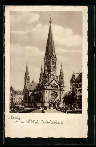 AK Berlin-Charlottenburg, Kaiser Wilhelm Gedächtniskirche