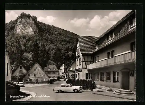 AK Eybach /Württ, Ortspartie mit Himmelsfelsen