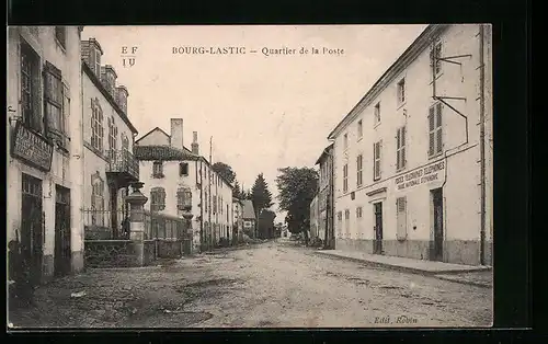 AK Bourg-Lastic, Quartier de la Poste