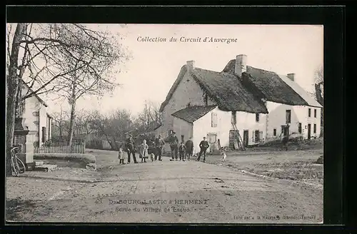 AK Lastic, De Bourg-Lastic à Herment, Sortie du Village de Lastic