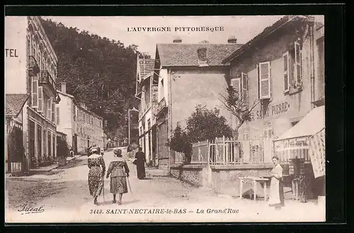 AK Saint-Nectaire-le-Bas, La Grande Rue