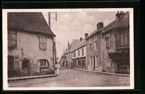 AK Saint-Gervais-d`Auvergne, Rue du Commerce