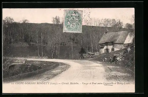 AK Laqueuille, Coupe Gordon Bennett 1905, Virage et Pont