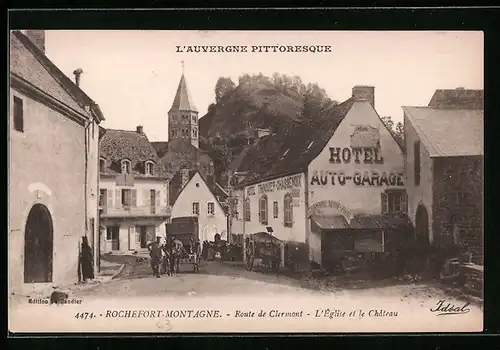 AK Rochefort-Montagne, L`eglise et le Chateau