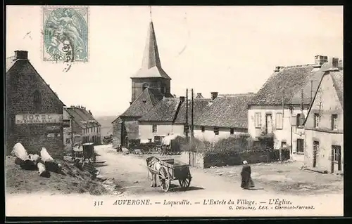 AK Laqueuille, L`entrée du Village, L`Eglise