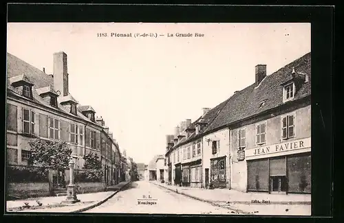 AK Pionsat, La Grande Rue