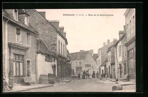 AK Pionsat, Rue de la République