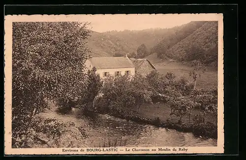 AK Bourg-Lastic, Le Chavanon au Moulin de Raby
