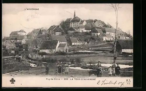 AK La Tour-d`Auvergne, L`Auvergne, Panorama