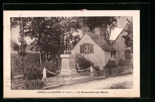 AK Anzat-le-Luguet, Le Monument aux Morts