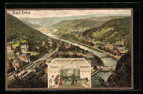 AK Bad Ems, Emser-Kränchen, Teilansicht