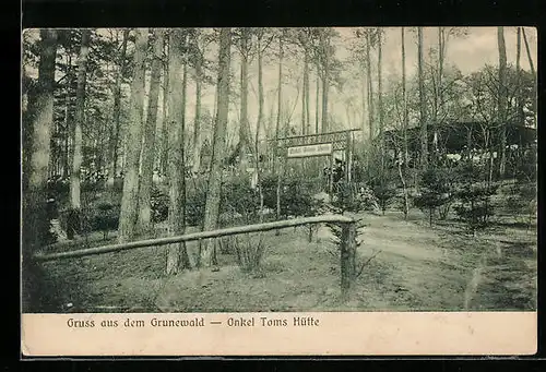 AK Grunewald, Partie am Gasthaus Onkel Toms Hütte
