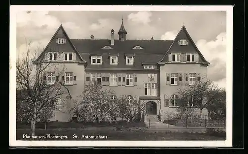 AK Plochingen-Pfauhausen, Partie am St. Antoniushaus