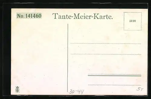 AK Tante-Meier-Karte, No. 141460